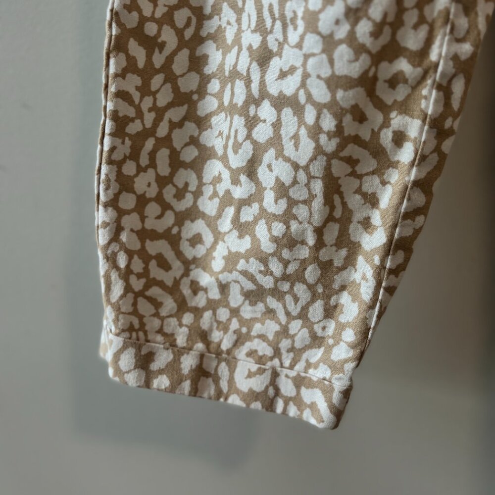 J. Crew Leopard Print Linen Drawstring Pants - image 6